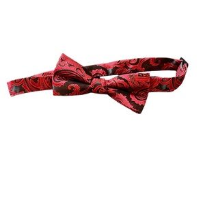 Verdamo Red Paisley Bow Tie